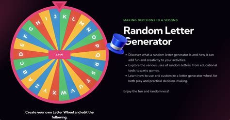 random letter generator wheel|random letter generator a z.